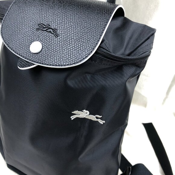 LONGCHAMP Mini Le Pliage Backpack In black - Picture 5 of 9